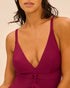 Einteiliger Badeanzug mit Bügeln Cranberry MIRACLE SIMONE PÉRÈLE